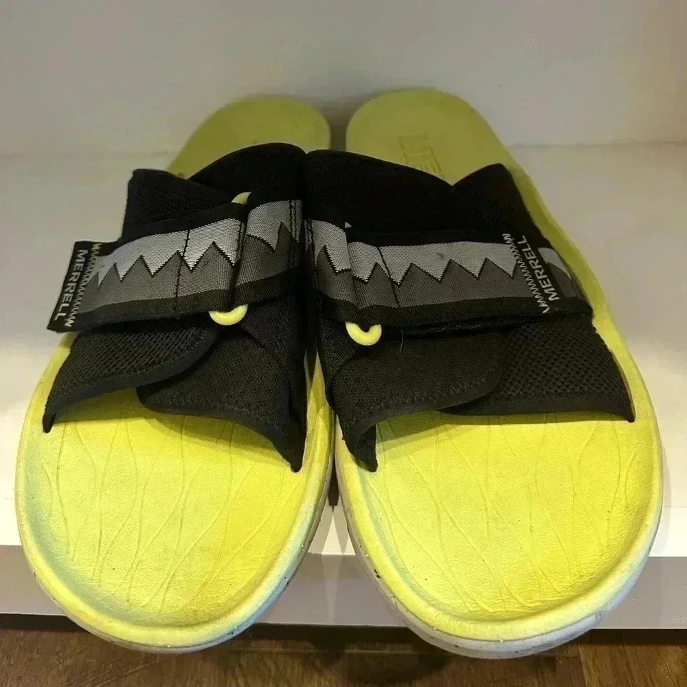 Merrell Mens Hut Ultra Slide Size US 13 Slip-On Slide Sandals Black J004941